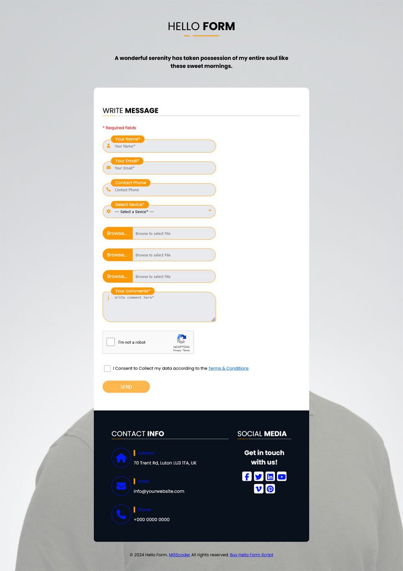 File Attachment Form