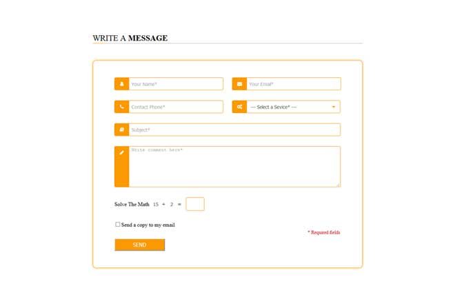 Contact Form Style 7