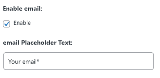 Enable email